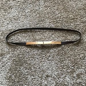 Stretchy Brown/Gold Waist Belt